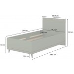 Παιδικό Κρεβάτι Andi Mini 105x207x100