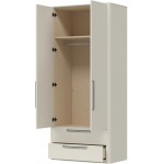 Ντουλάπα Cindel Δίφυλλη-Χωρίς καθρέπτη 100x56x225