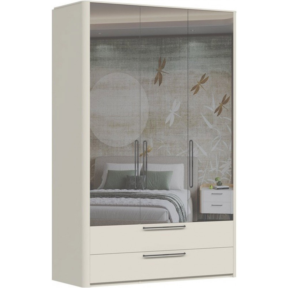 Ντουλάπα Cindel Τρίφυλλη 146x56x225