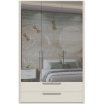 Ντουλάπα Cindel Τρίφυλλη-Με καθρέπτη 146x56x225