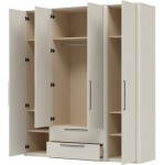 Ντουλάπα Cindel Τετράφυλλη-Χωρίς καθρέπτη 211x61x225