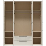 Ντουλάπα Cindel Τετράφυλλη-Χωρίς καθρέπτη 211x61x225