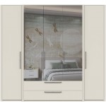 Ντουλάπα Cindel Πεντάφυλλη-Με καθρέπτη 246x61x225