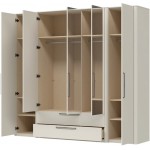 Ντουλάπα Cindel Πεντάφυλλη-Με καθρέπτη 246x61x225