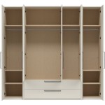 Ντουλάπα Cindel Πεντάφυλλη-Με καθρέπτη 246x61x225