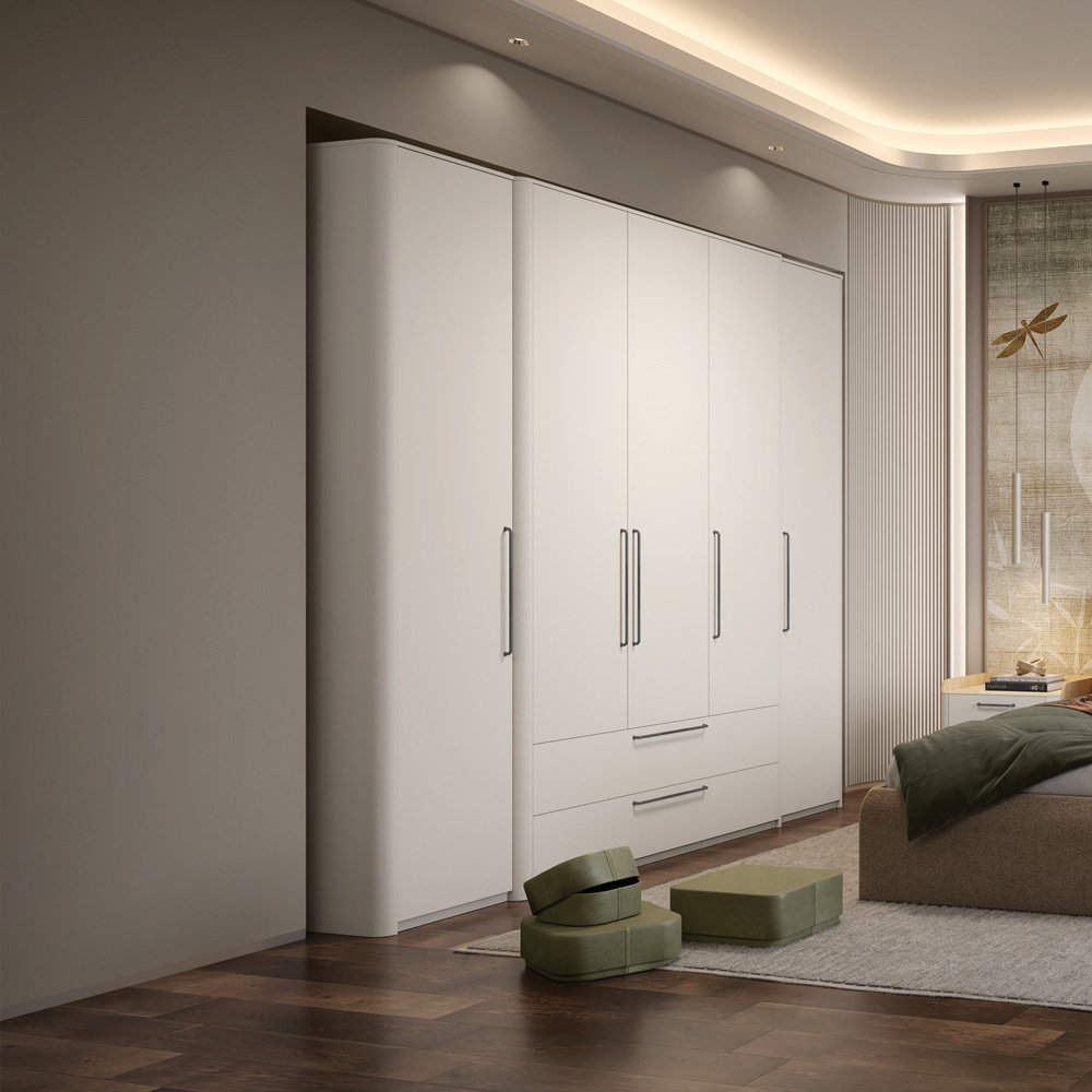 Ντουλάπα Cindel Πεντάφυλλη-Χωρίς καθρέπτη 246x61x225