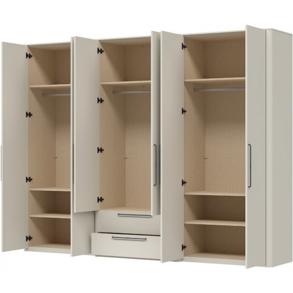 Ντουλάπα Cindel Εξάφυλλη-Χωρίς καθρέπτη 291x61x225