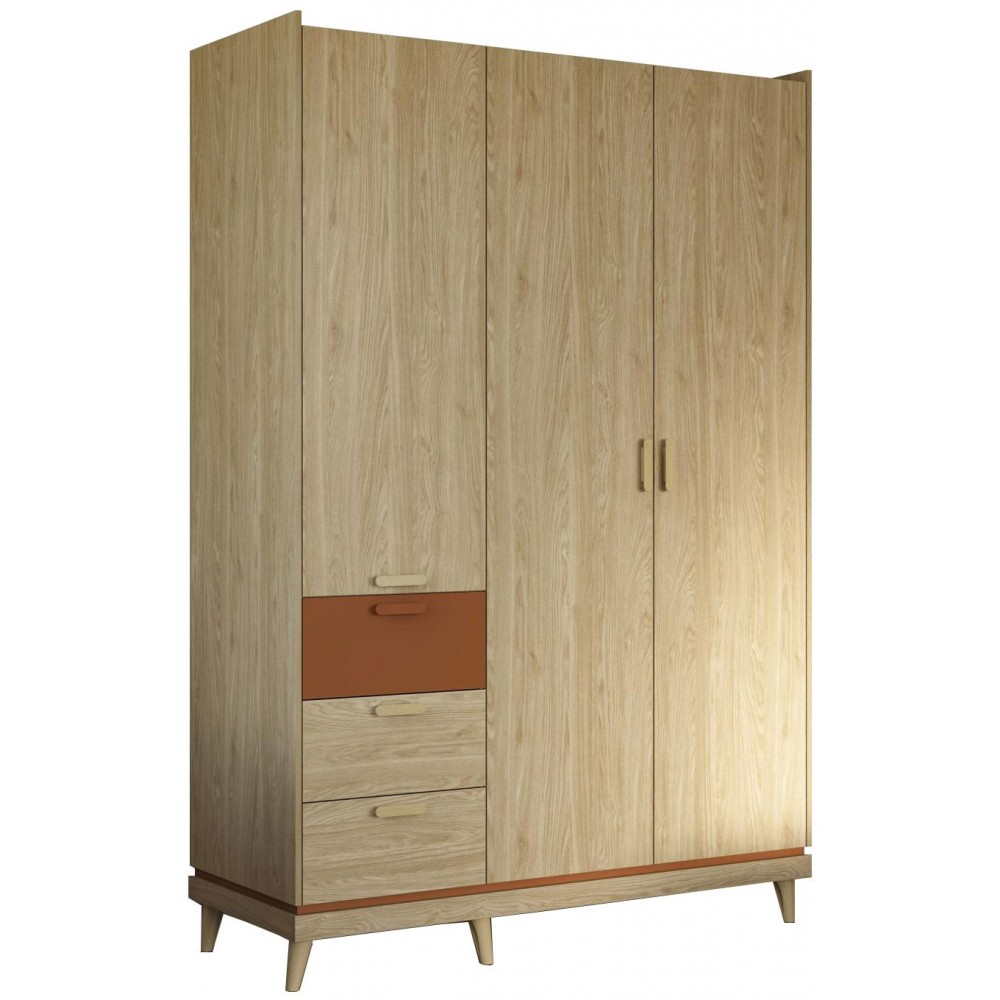 Ντουλάπα Andi Τρίφυλλη-Φυσικό