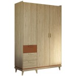 Ντουλάπα Andi Τρίφυλλη-Φυσικό