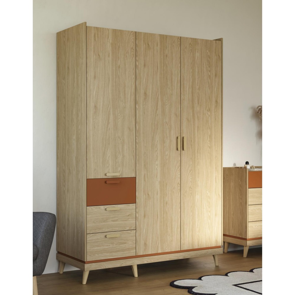 Ντουλάπα Andi Τρίφυλλη-Φυσικό