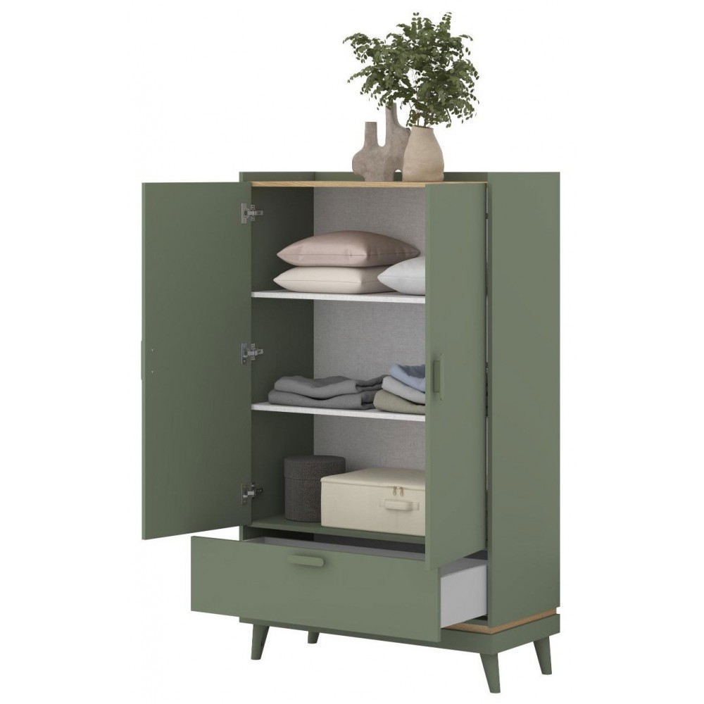 Ντουλάπα Andi Δίφυλλη-Πράσινο