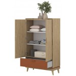 Ντουλάπα Andi Δίφυλλη-Φυσικό