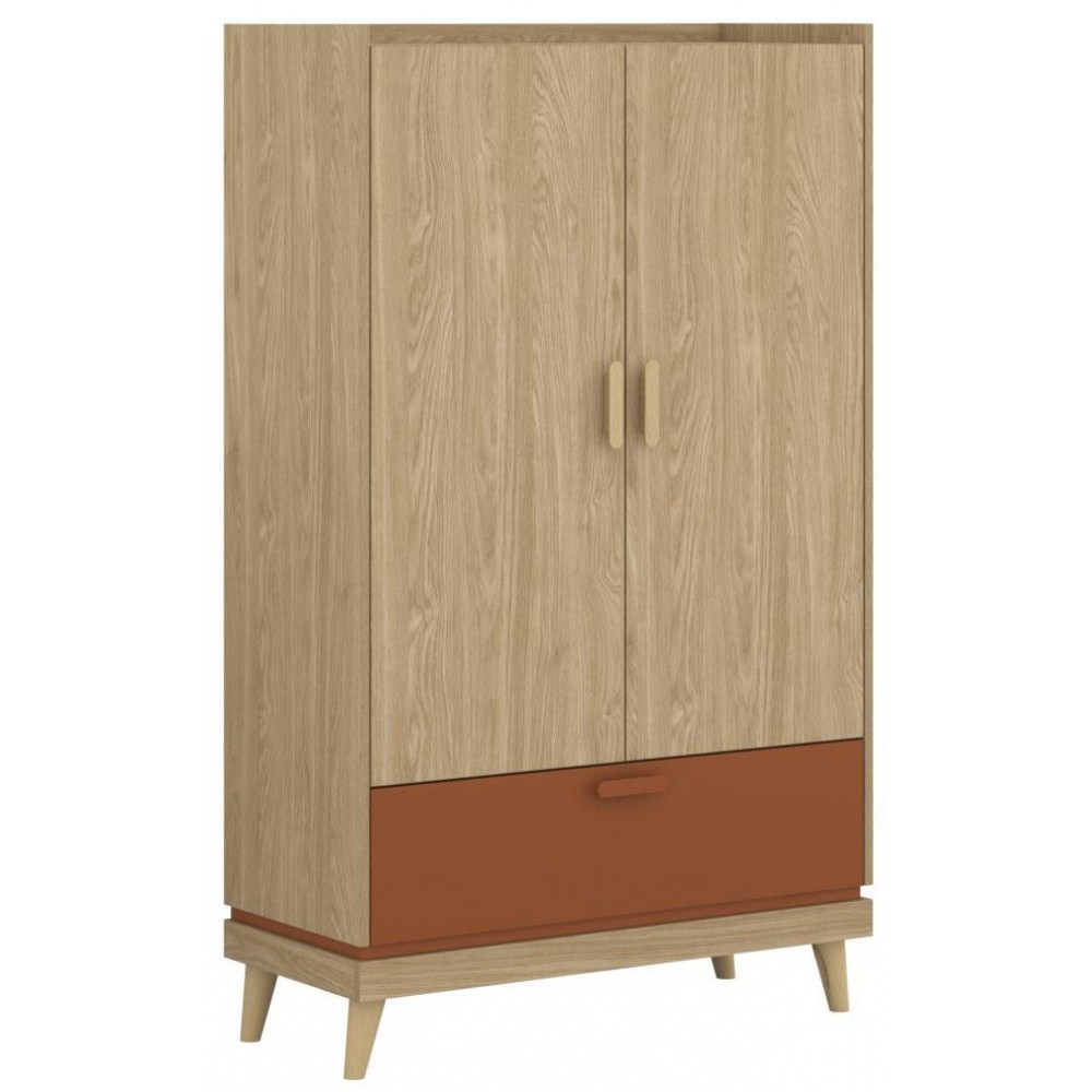 Ντουλάπα Andi Δίφυλλη-Φυσικό