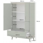 Ντουλάπα Andi Δίφυλλη-Φυσικό