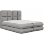 Επενδυμένο κρεβάτι Tario-Γκρι-140 x 200