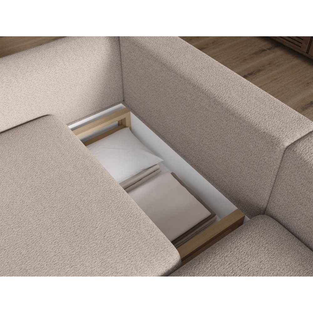 Γωνιακός Καναπές Tacos-Μπεζ-Δεξιά