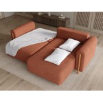 Γωνιακός Καναπές Tacos-Κεραμιδί-Δεξιά 244x154x95