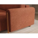 Γωνιακός Καναπές Tacos-Κεραμιδί-Δεξιά 244x154x95