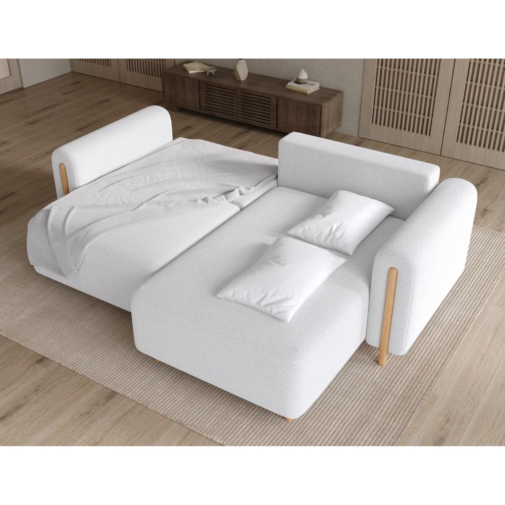Γωνιακός Καναπές Tacos-Λευκό-Δεξιά 244x154x95
