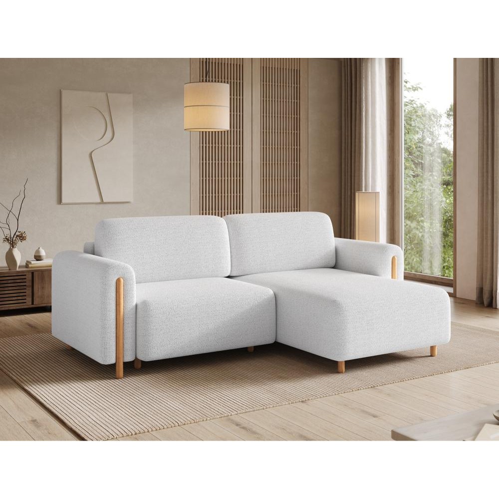 Γωνιακός Καναπές Tacos-Λευκό-Δεξιά 244x154x95