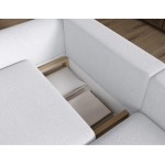Γωνιακός Καναπές Tacos-Λευκό-Δεξιά 244x154x95