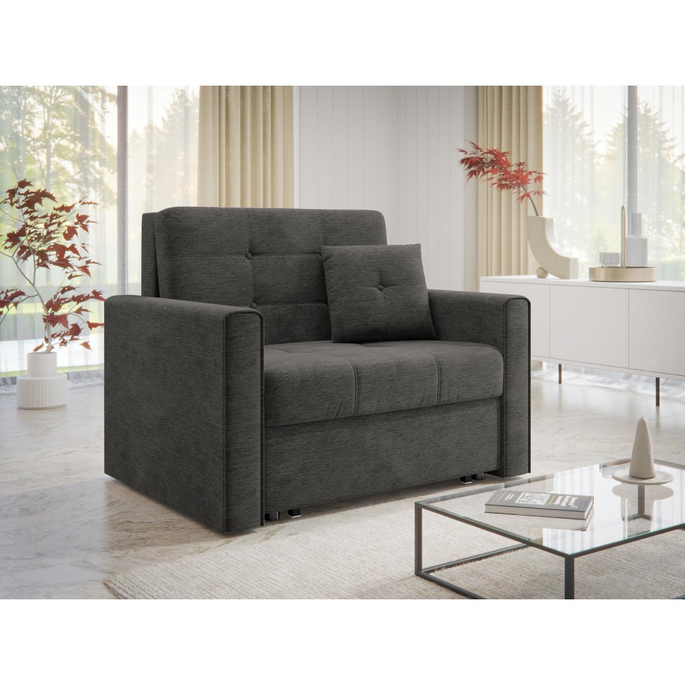 Πολυθρόνα κρεβάτι Viva lux I-Γκρι Σκούρο 103x98x85