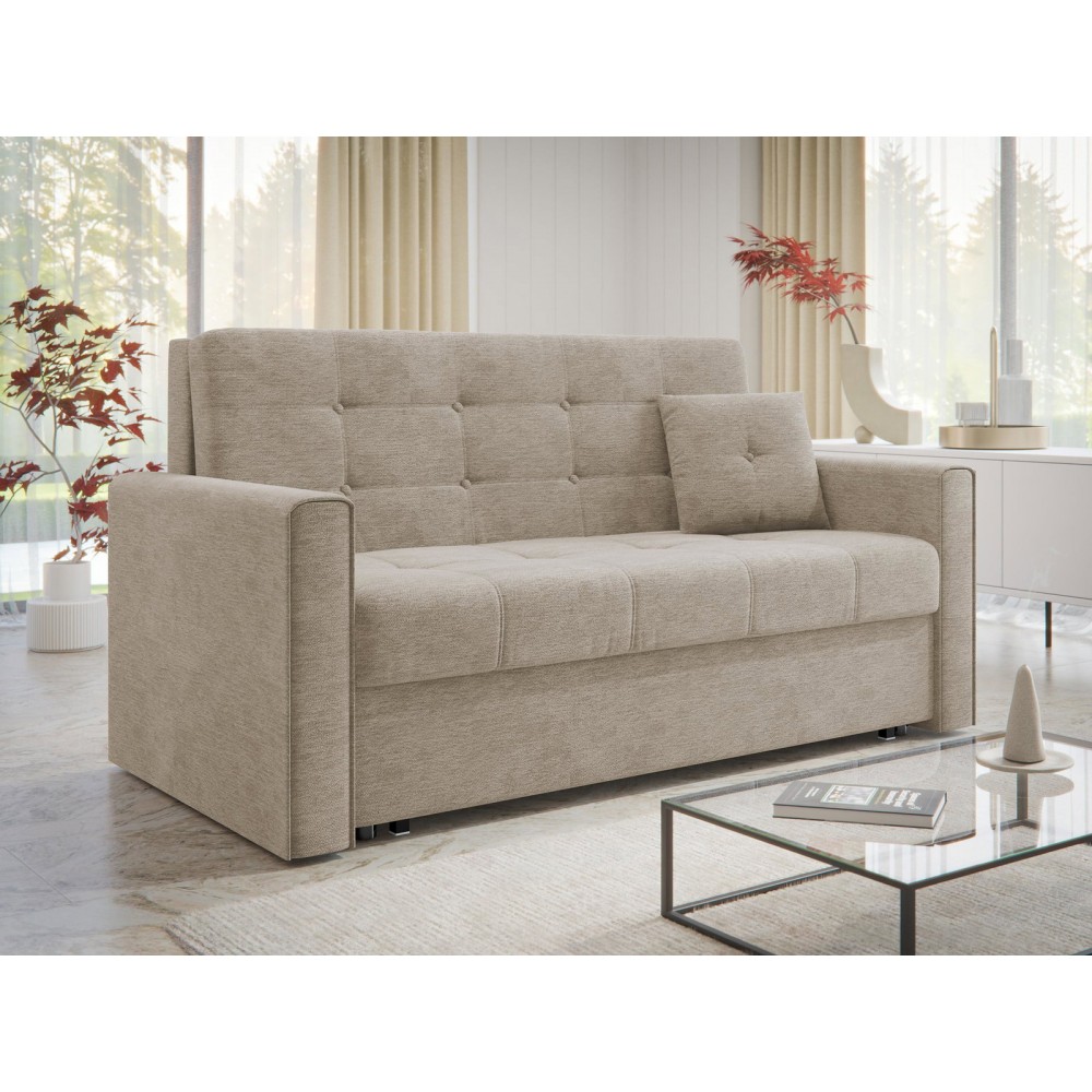 Καναπές - κρεβάτι Viva Lux III διθέσιος -Μπεζ 153x98x85