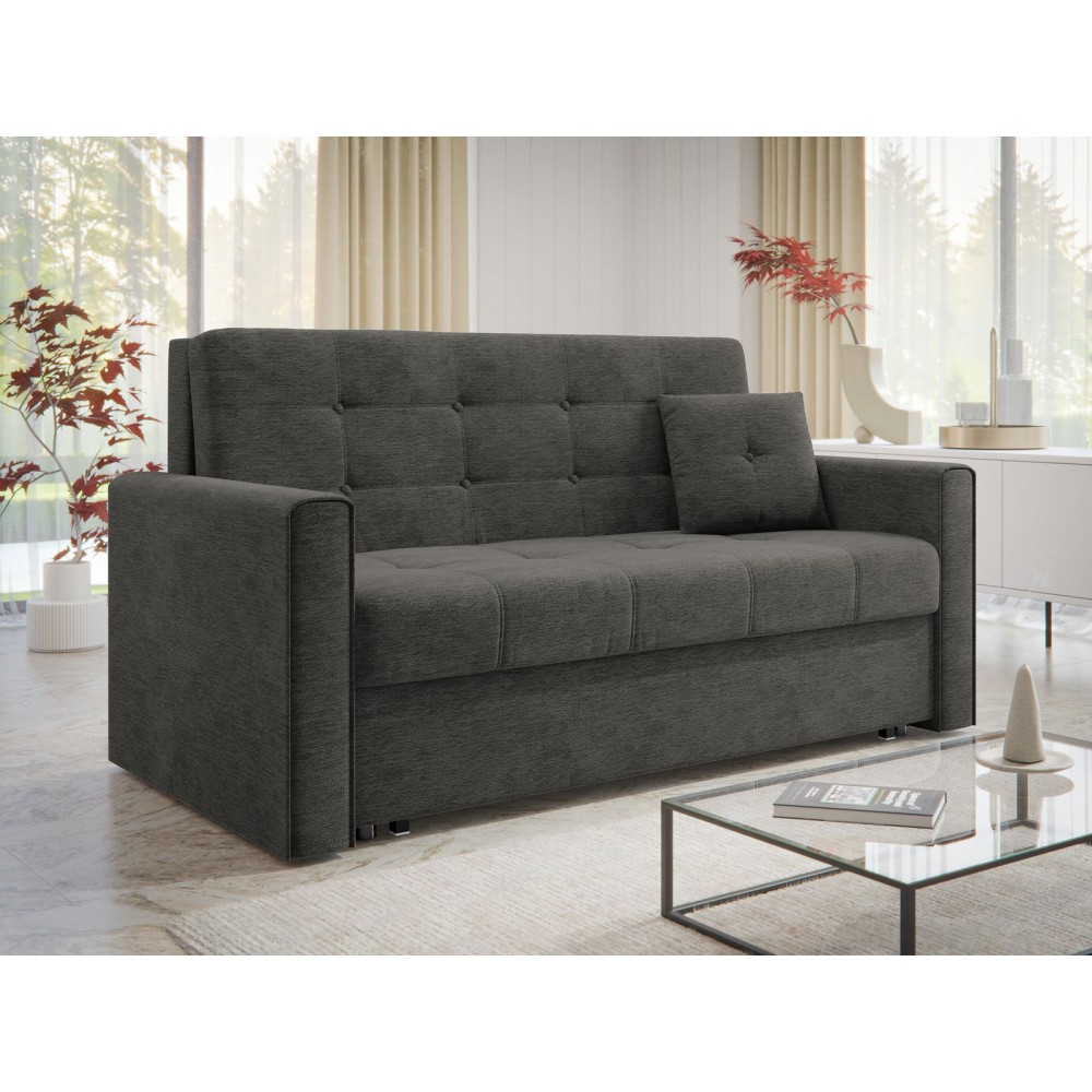 Καναπές - κρεβάτι Viva Lux III διθέσιος -Γκρι Σκούρο