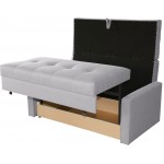 Καναπές - κρεβάτι Viva Lux III διθέσιος -Γκρι Ανοιχτό