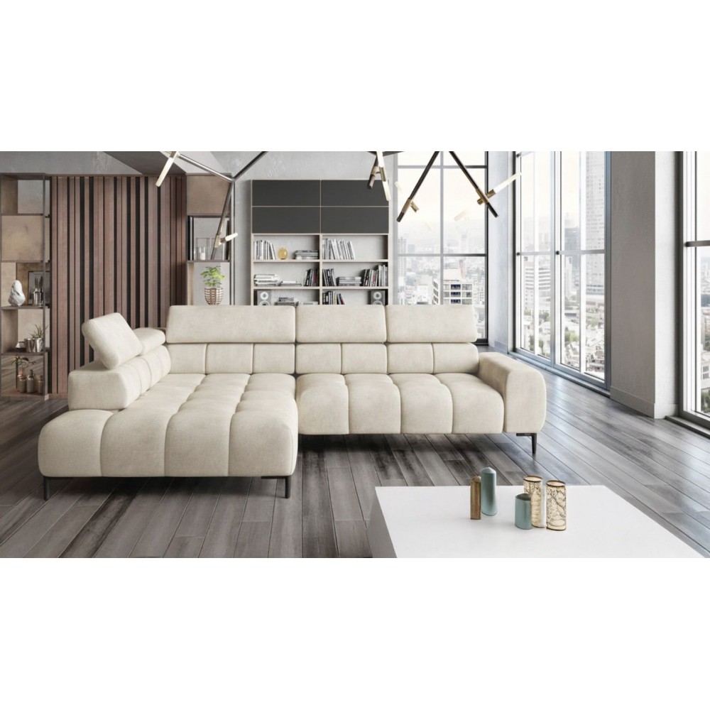 Γωνιακός καναπές Pallase-Αριστερή-cream