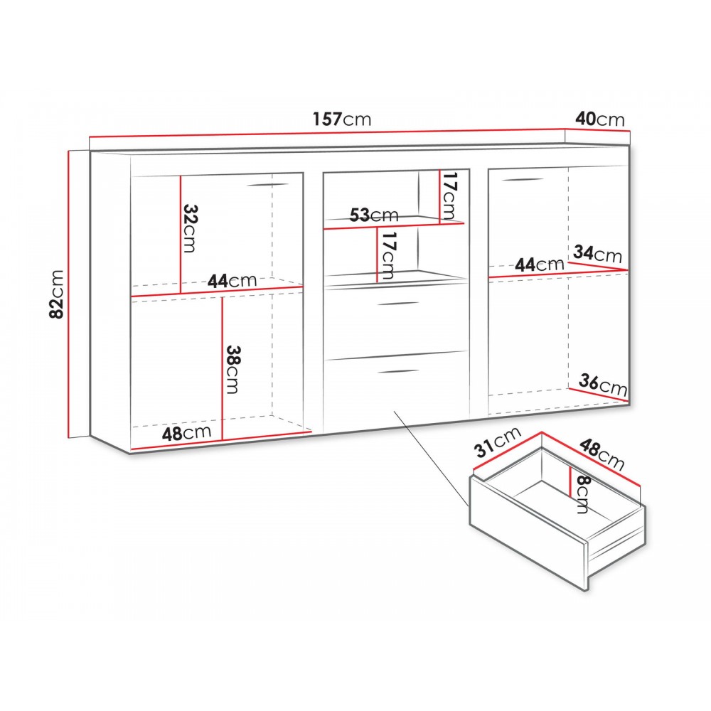 Μπουφές Rumba-Φυσικό