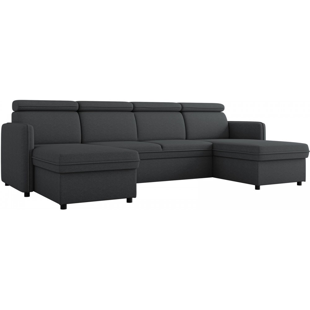 Γωνιακός Καναπές Barcelo U-Ανθρακί