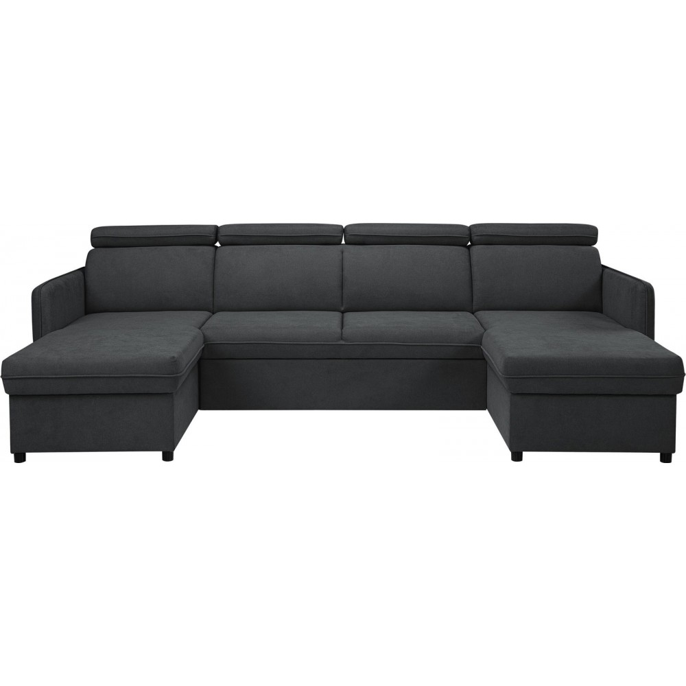 Γωνιακός Καναπές Barcelo U-Ανθρακί