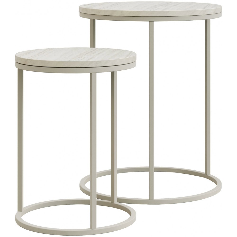 Τραπεζάκια Σαλονιού Ometi-Μπεζ