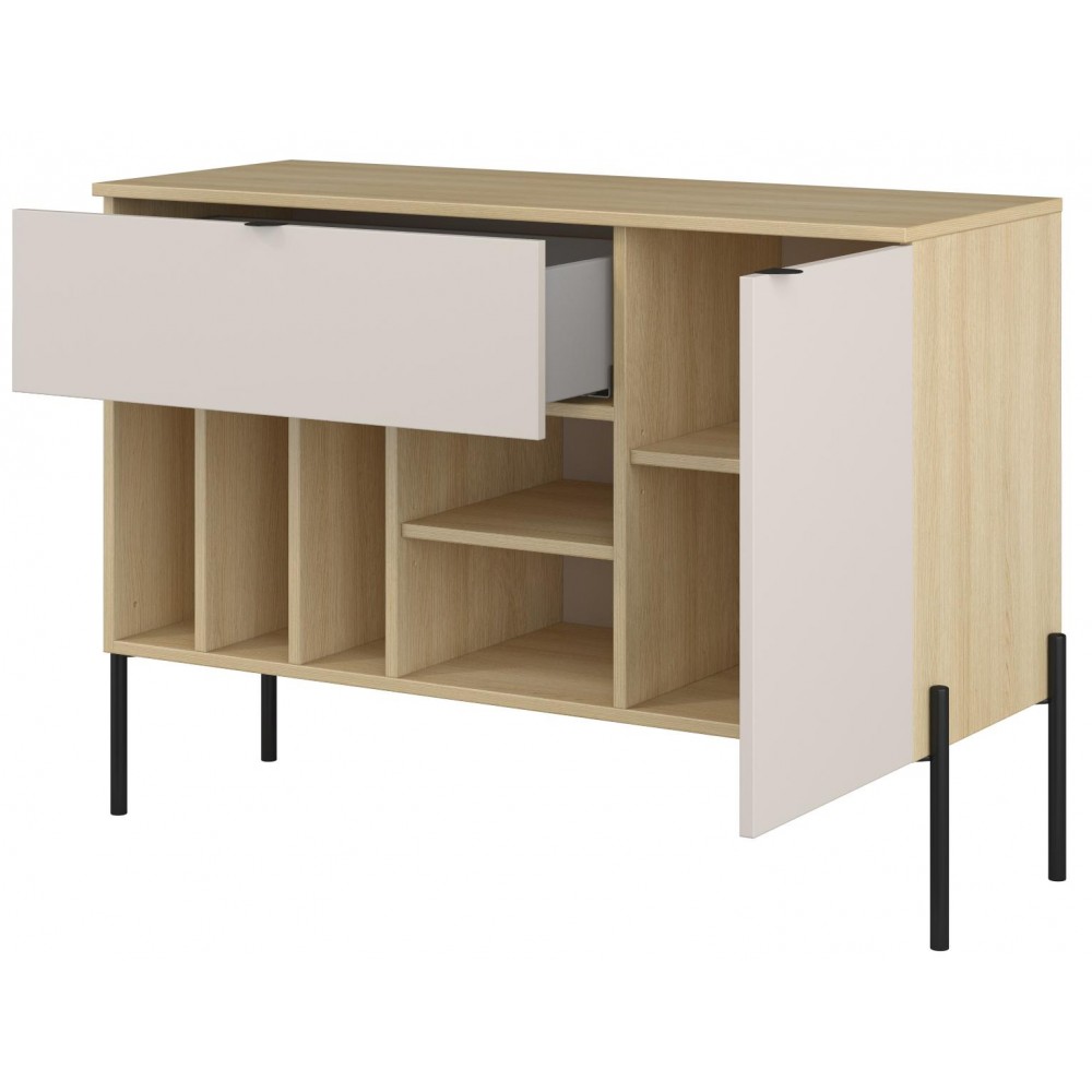 Μπουφές Erona Mini-Φυσικό – Γκρέζ