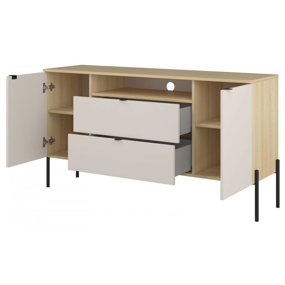 Μπουφές Erona -Φυσικό – Γκρέζ