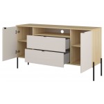 Μπουφές Erona -Φυσικό – Γκρέζ