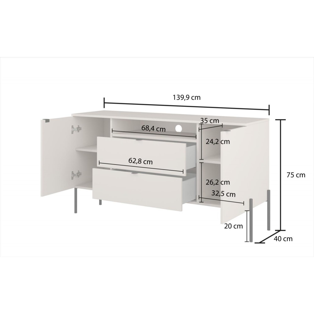 Μπουφές Erona -Φυσικό