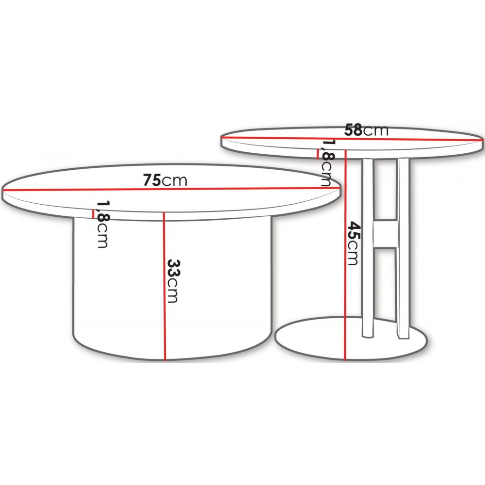 Τραπεζάκια Σαλονιού Monar-Cashmere