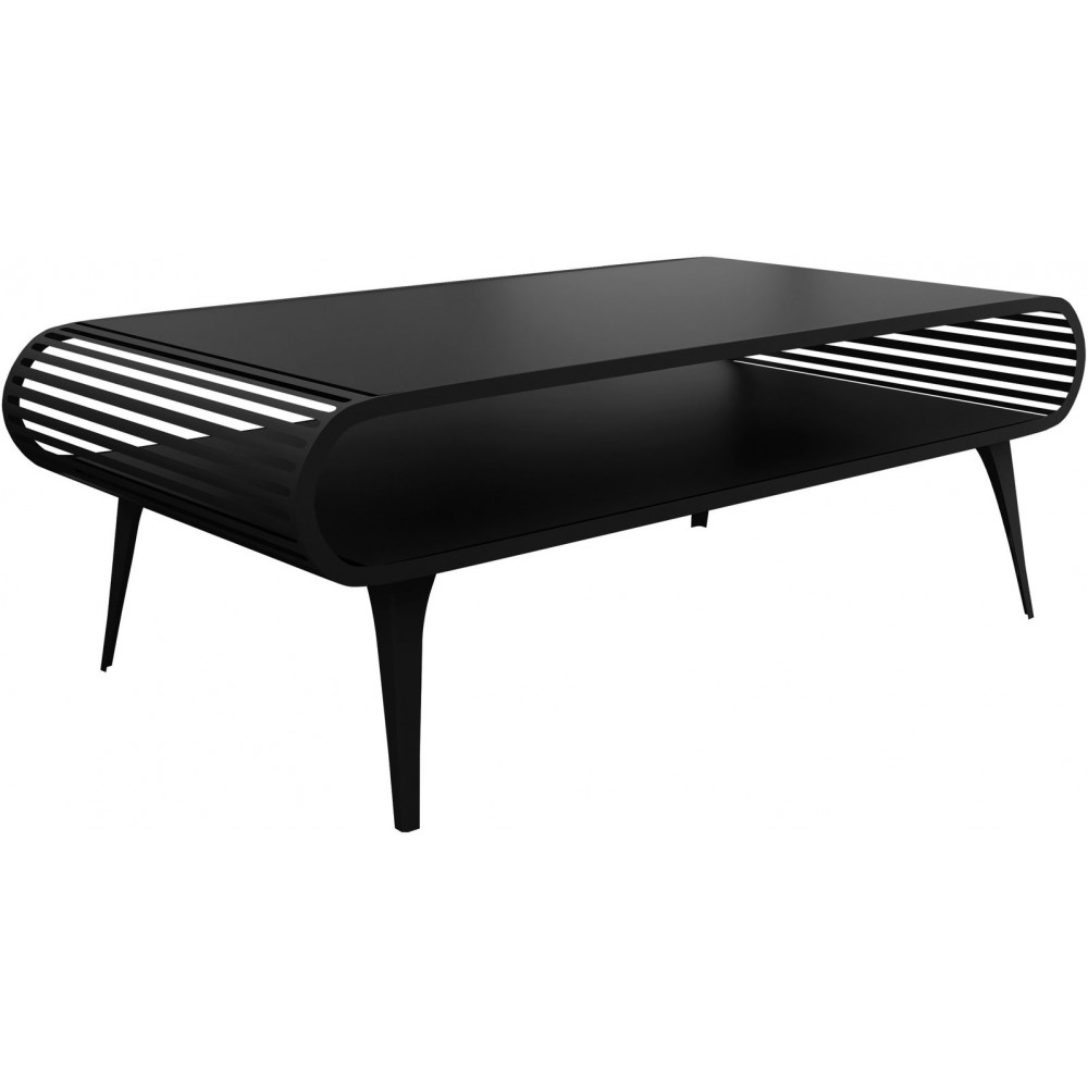 Τραπεζάκι Σαλονιού Aristo-Μαύρο 120x60x44