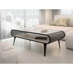 Τραπεζάκι Σαλονιού Aristo-Cashmere - Μαύρο 120x60x44