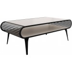 Τραπεζάκι Σαλονιού Aristo-Cashmere - Μαύρο 120x60x44