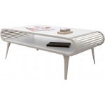 Τραπεζάκι Σαλονιού Aristo-Λευκό - Cashmere 120x60x44