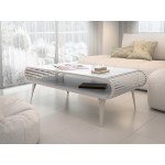 Τραπεζάκι Σαλονιού Aristo-Λευκό Μάρμαρο - Cashmere 120x60x44