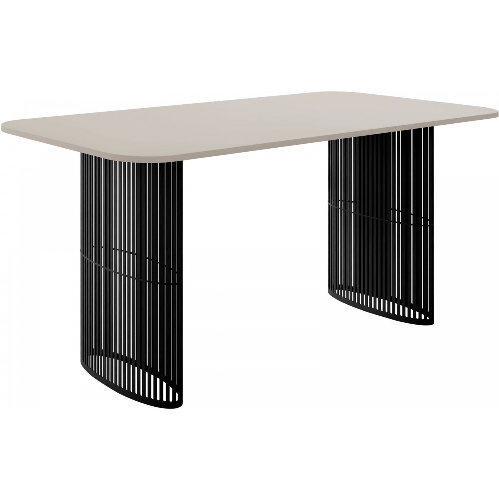 Τραπέζι Arcadia Επεκτεινόμενο-Cashmere - Μαύρο 160x90x76