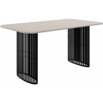 Τραπέζι Arcadia Επεκτεινόμενο-Cashmere - Μαύρο 160x90x76