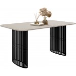 Τραπέζι Arcadia Επεκτεινόμενο-Cashmere - Μαύρο 160x90x76