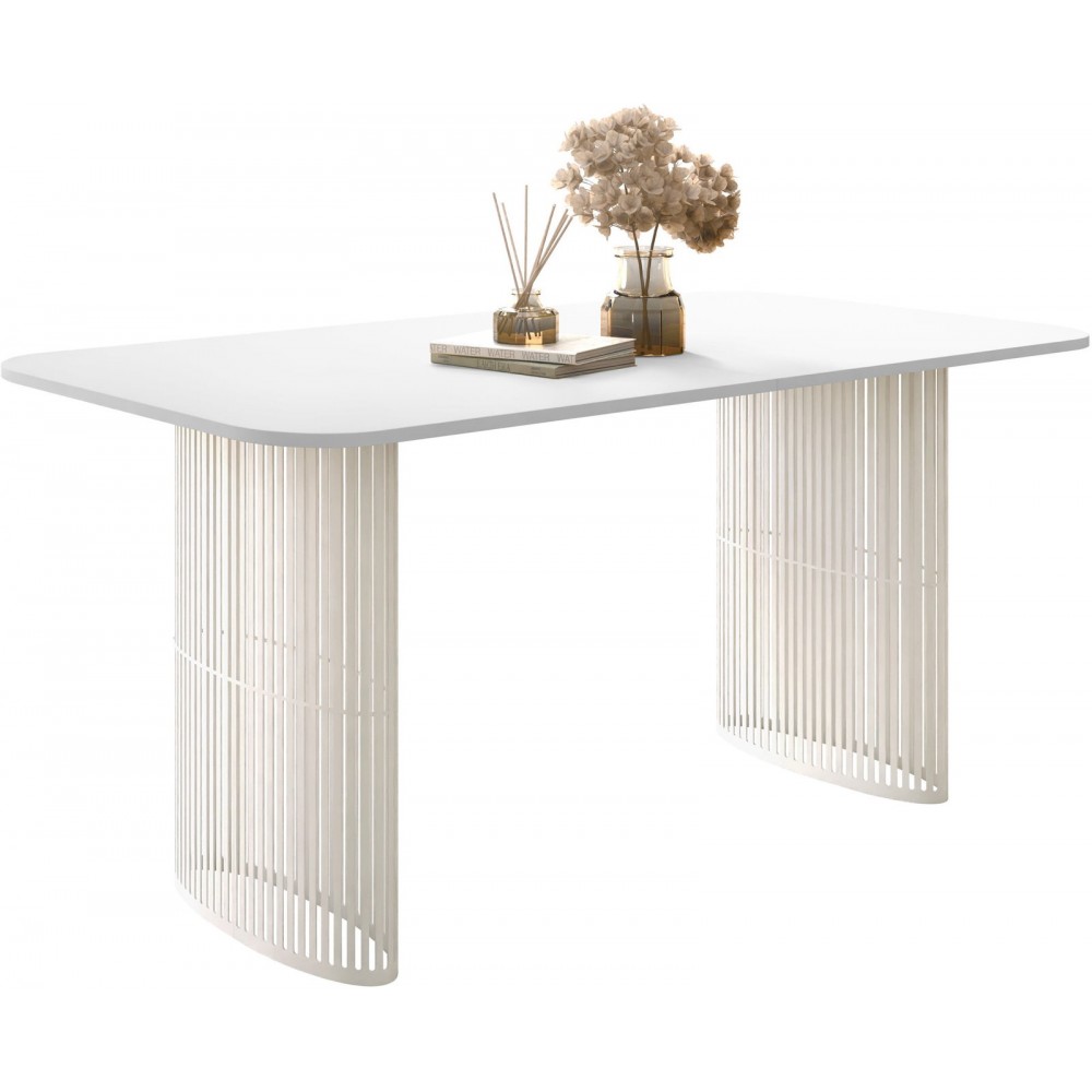 Τραπέζι Arcadia Επεκτεινόμενο-Λευκό - Cashmere 160x90x76