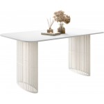 Τραπέζι Arcadia Επεκτεινόμενο-Λευκό - Cashmere 160x90x76