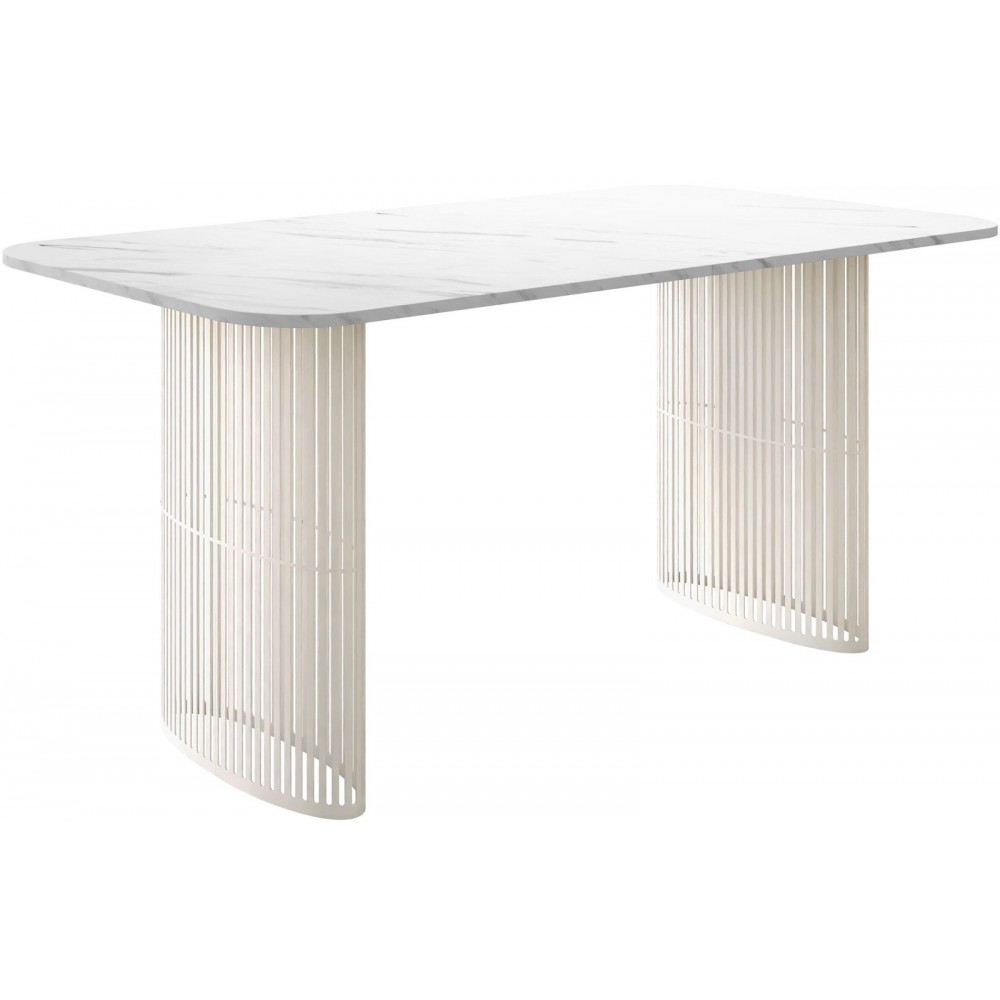 Τραπέζι Arcadia Επεκτεινόμενο-Λευκό Μάρμαρο - Cashmere 160x90x76
